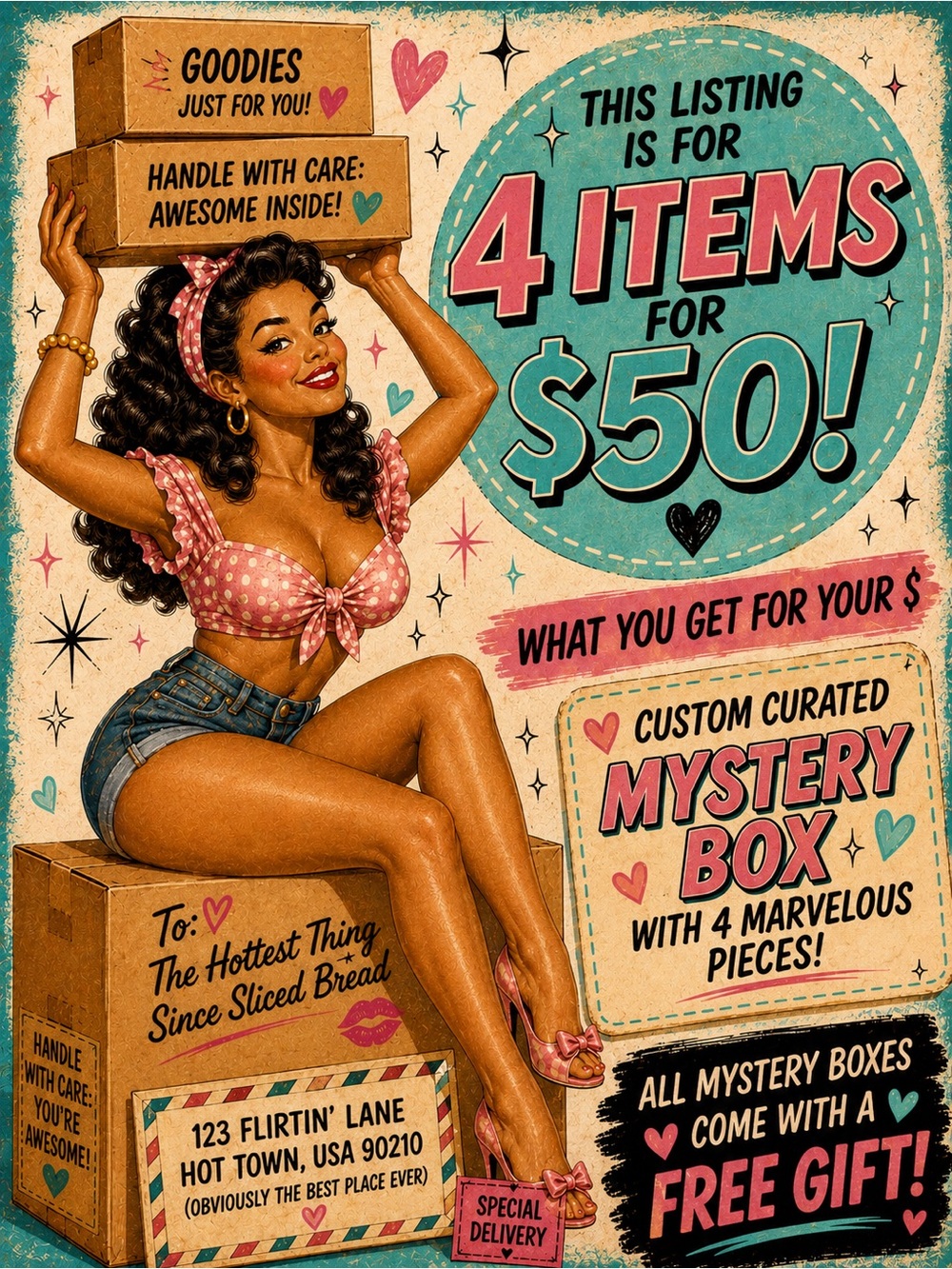 Custom Curated Mystery Box | Personal Shopper | 4 Items + Free Gift! 🎁 ❤️